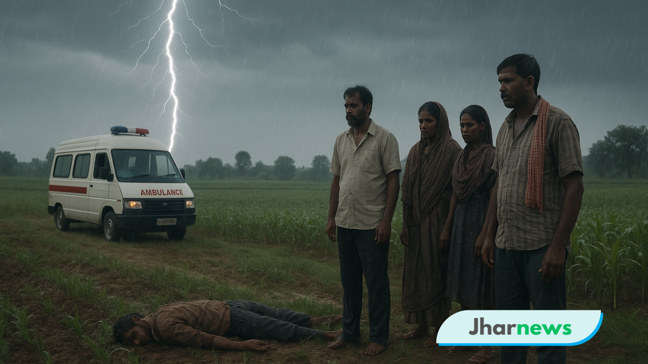 झारखंड में आकाशीय बिजली गिरने से व्यक्ति की मौत, गांव में शोक की लहर